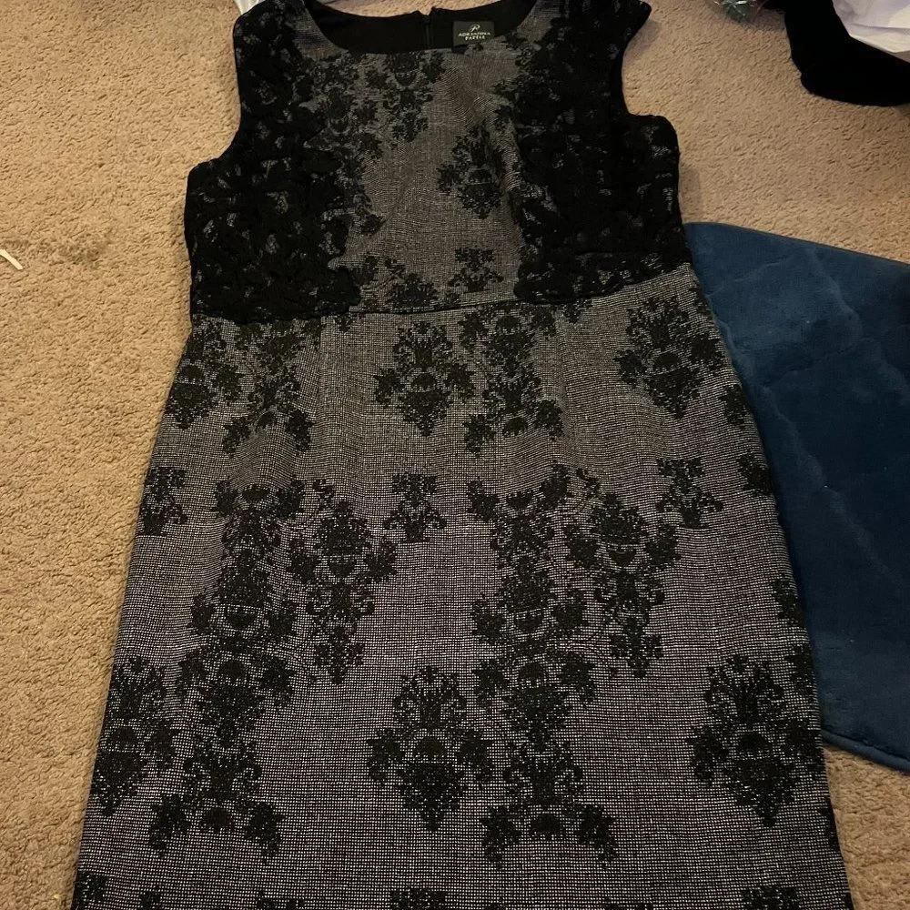 Adrianna Papell black dress 16 - Picture 2 of 8